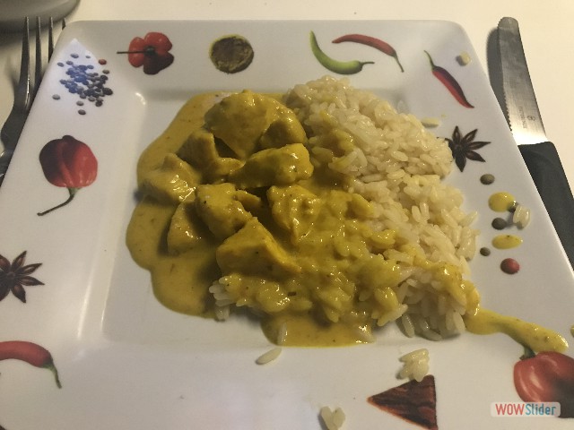 3_Émincé de poulet au curry