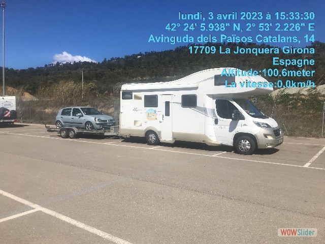 2_Jonquera 2, notre emplacement