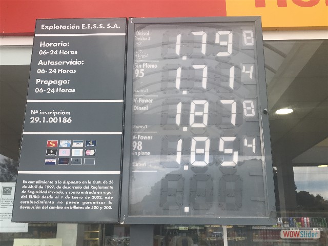 52_Cabopino, prix carburant