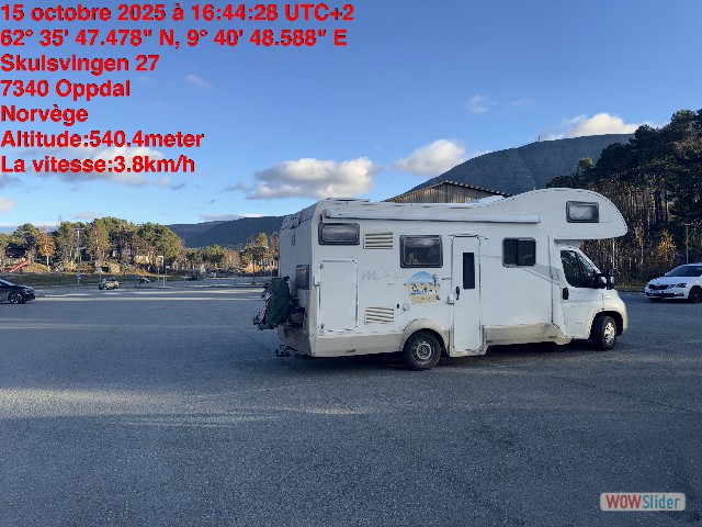 31_Oppdal, notre emplacement